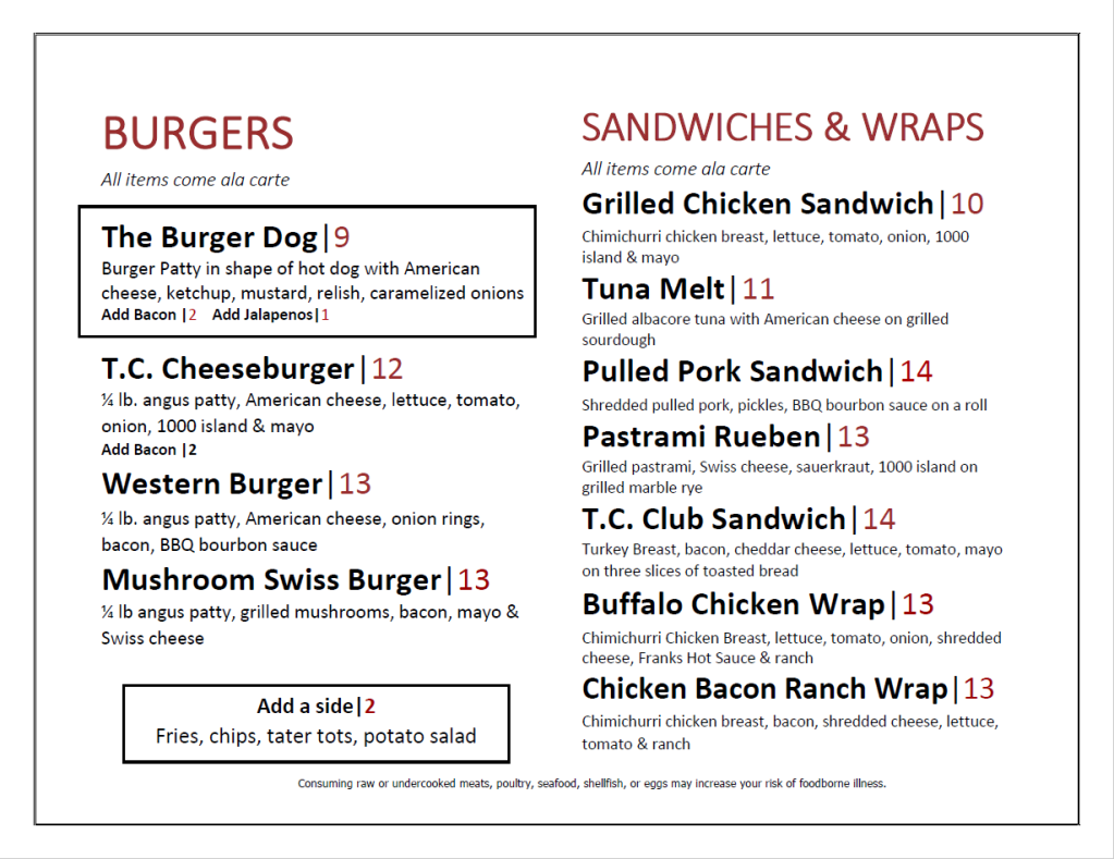 Turkey Creek Bar + Grill Turkey Creek Golf Club