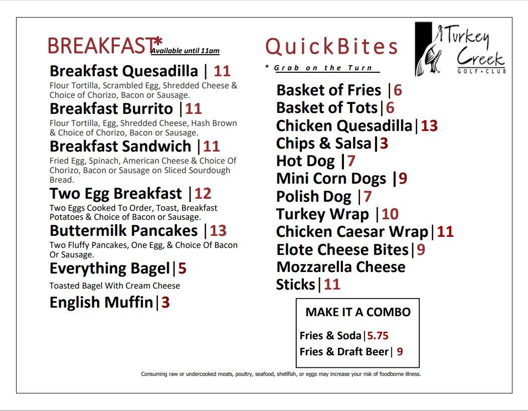 Turkey Creek Bar & Grill Turkey Creek Golf Club