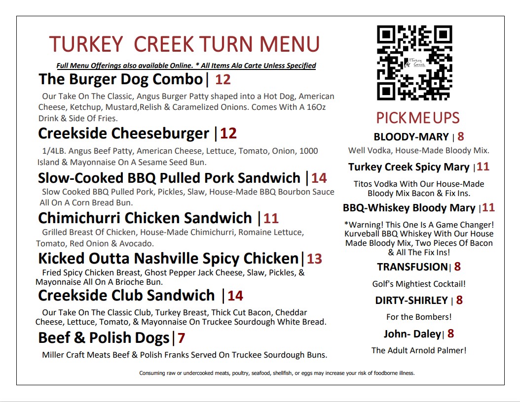 Turkey Creek Bar & Grill Turkey Creek Golf Club